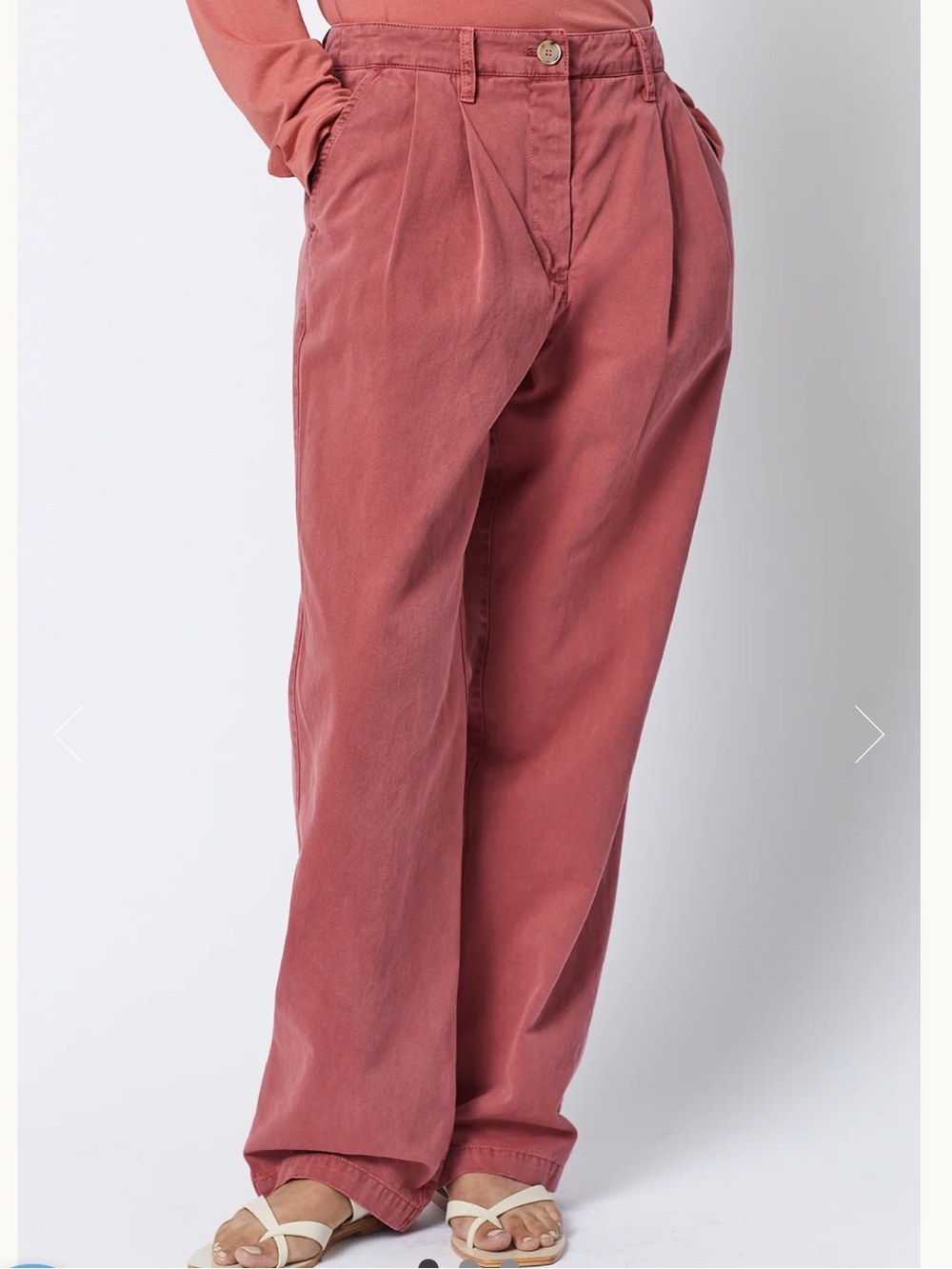 Velvet by Graham & Spencer Temescal Pant Rose Pink Pleated Cotton Trousers Sz 4